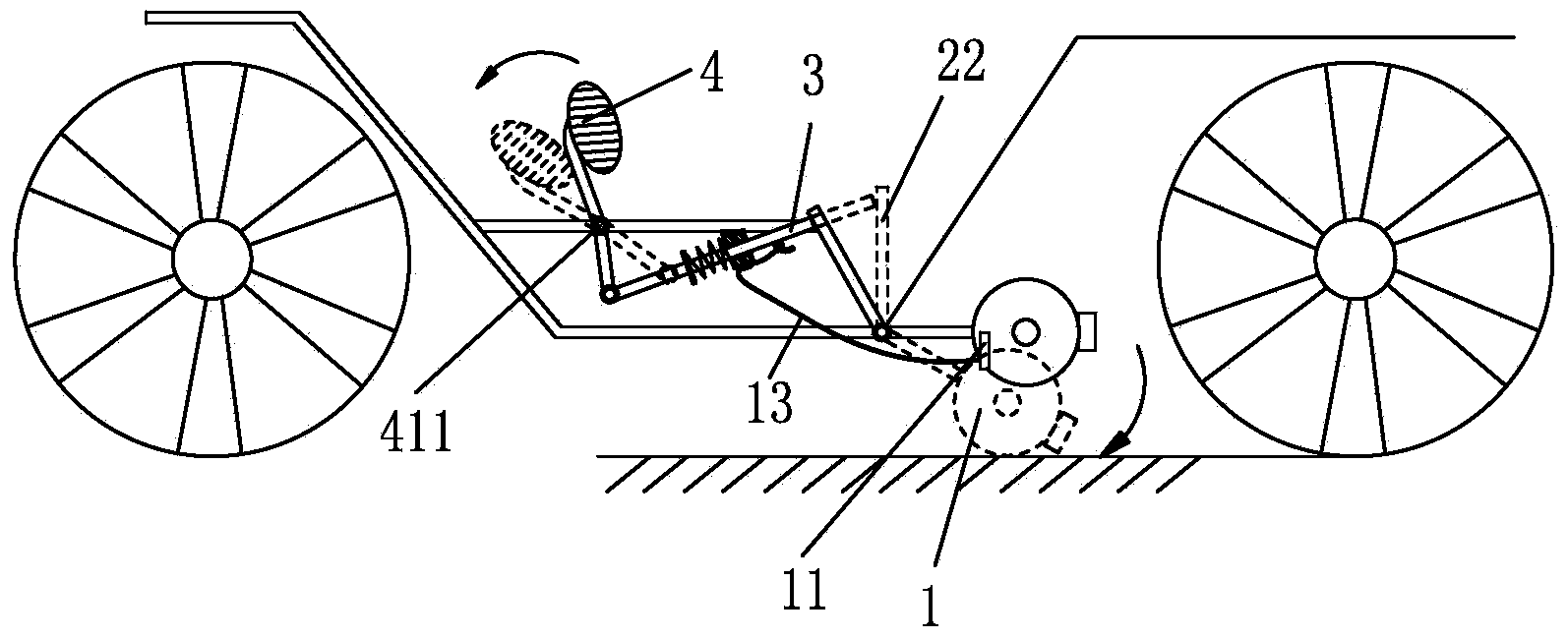 Improved structure of brake apparatus of electric vehicle