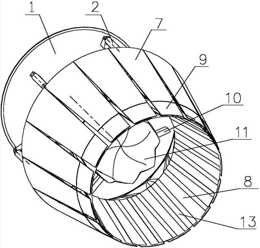 Axisymmetric convergent and divergent exhaust nozzle