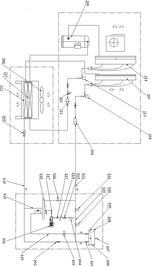 An anti-cavitation liquid supply device and a refrigeration system based on the device