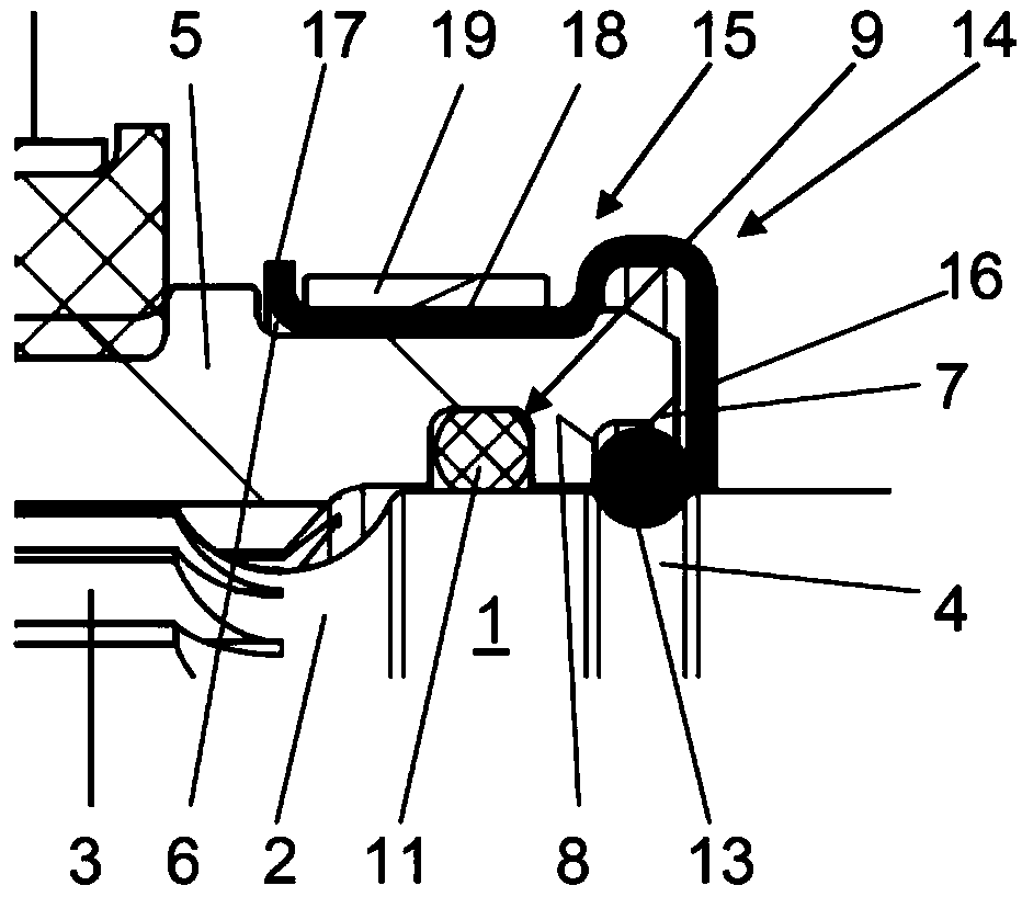 Connection system for axially securing a shaft-hub connection and method for axially securing a shaft-hub connection