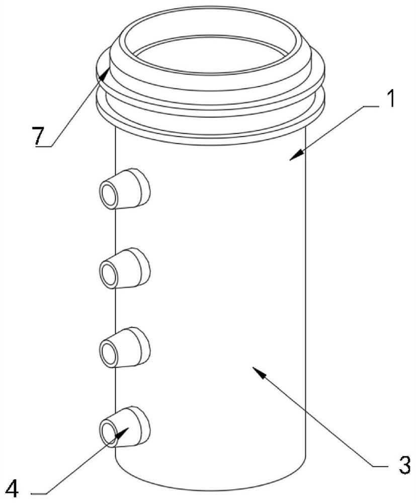 Novel soil column barrel of soil moisture lysimeter