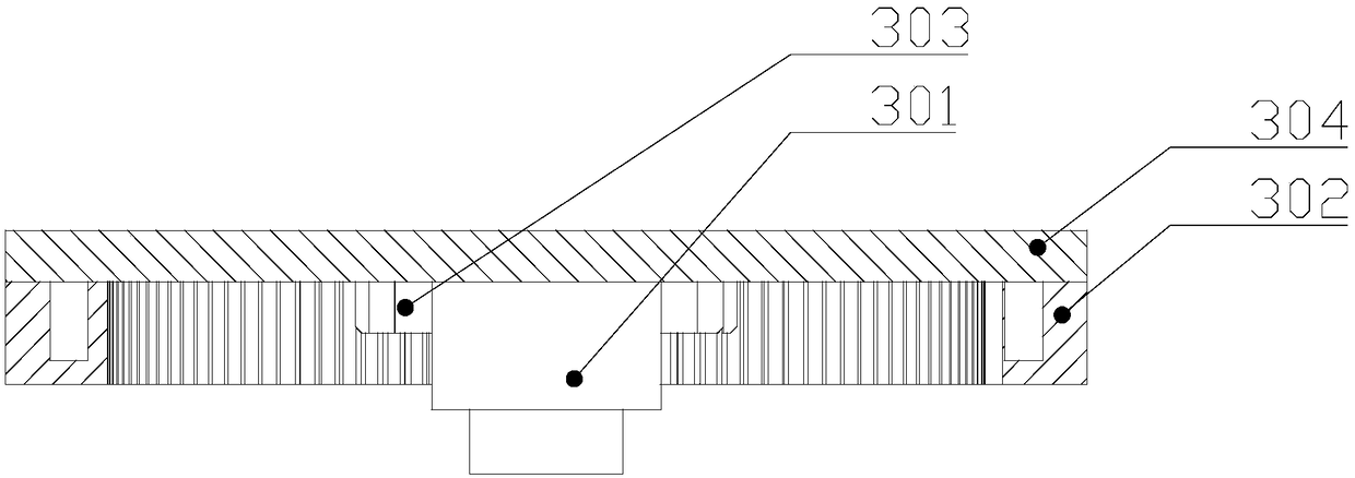 Horizontal rotating mechanism of face recognition robot