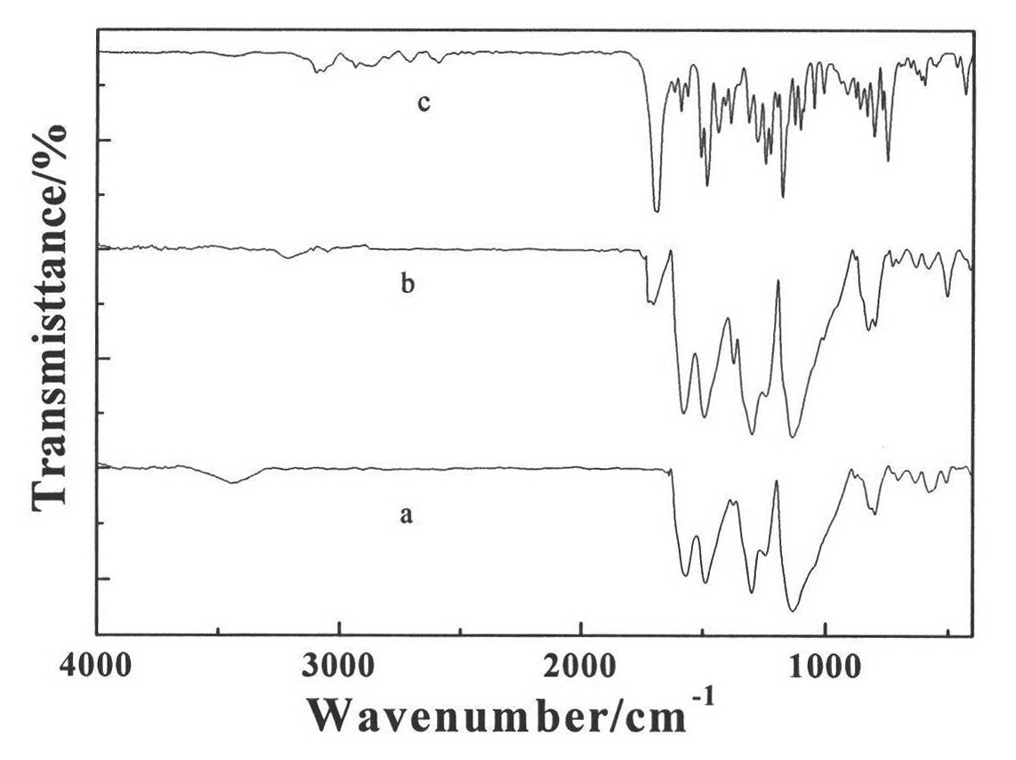 Superparamagnetic electric conductive gamma-iron oxide/polyaniline-lonidamine (gamma-Fe2O3/PAn-Lon) and preparation method thereof