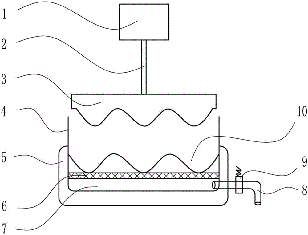 An immersion type traditional Chinese medicine liquid extraction device