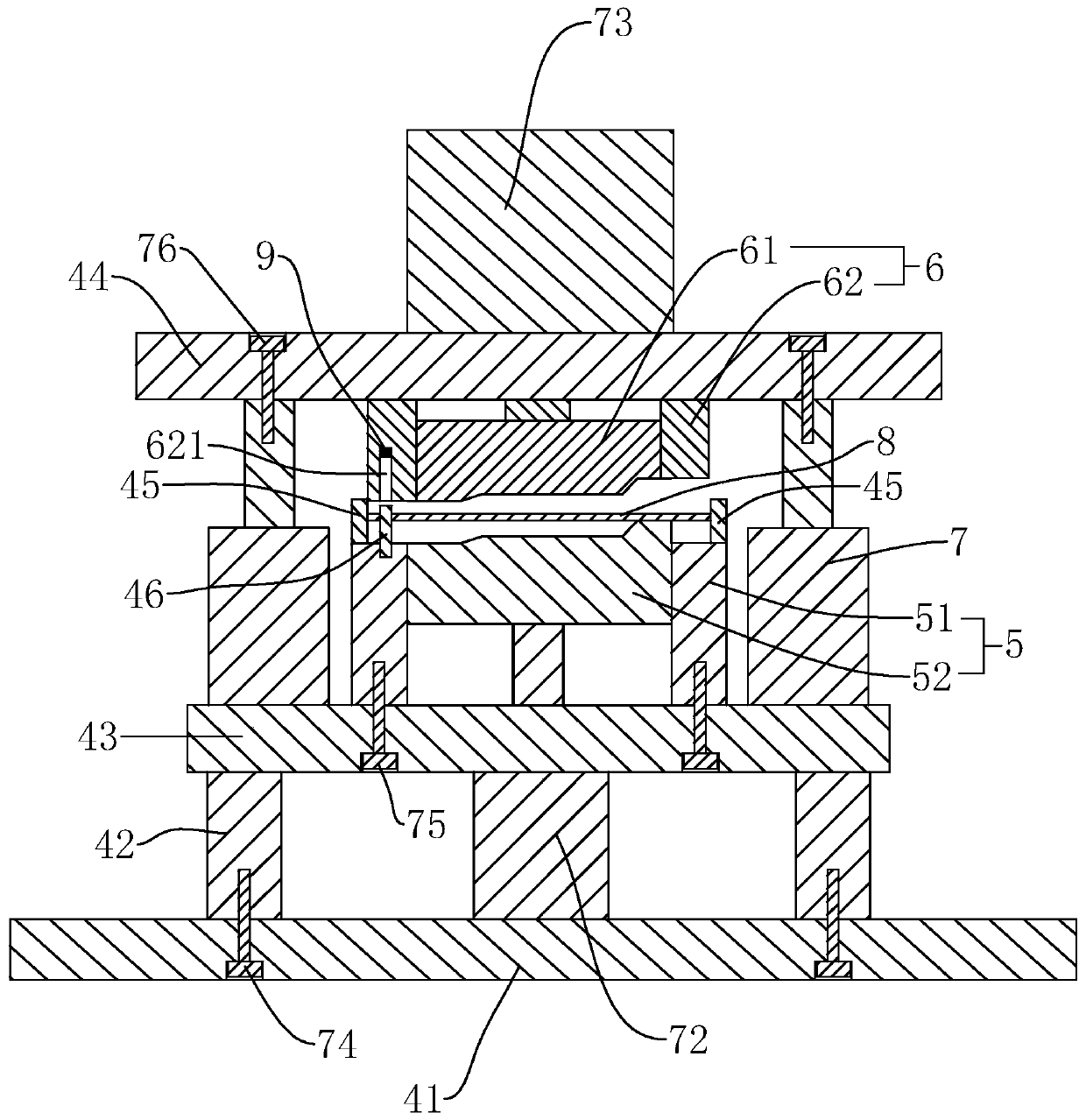 Seat plate stamping technology and special stamping die thereof