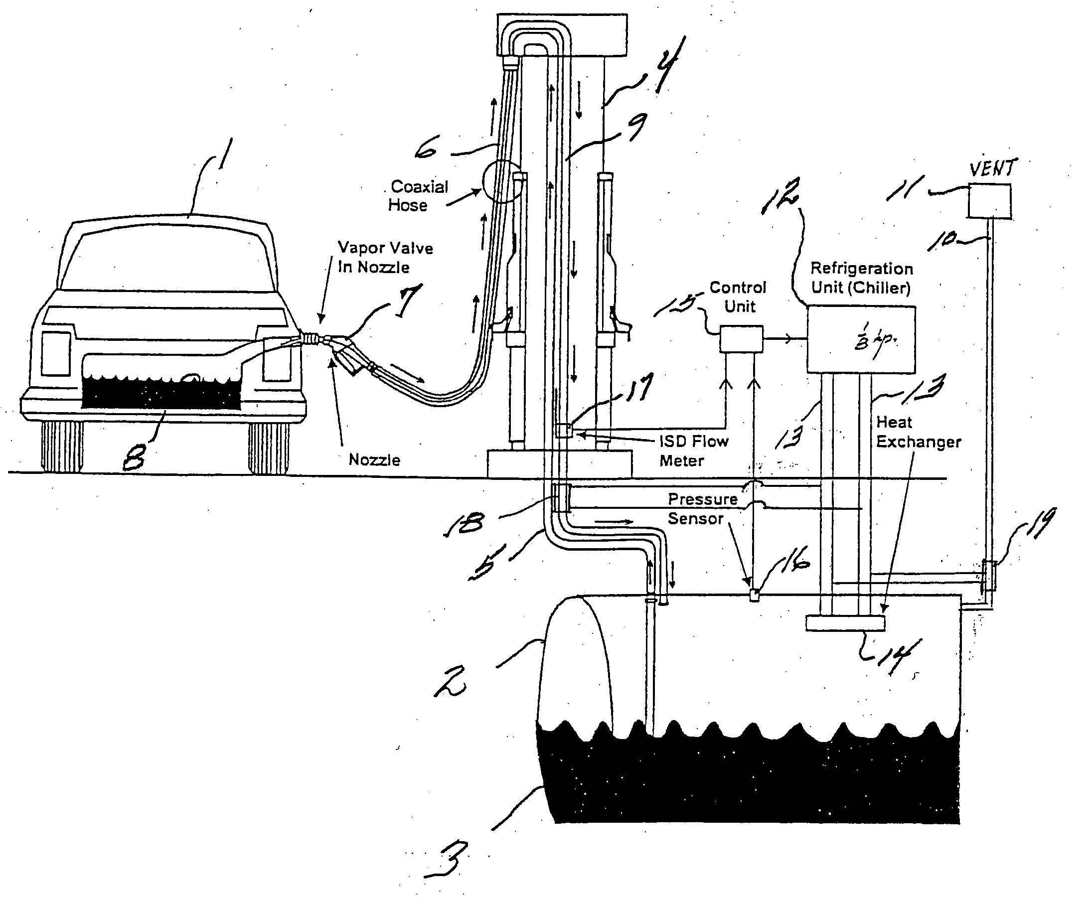 Enthalpy extractor for hydrocarbon vapors