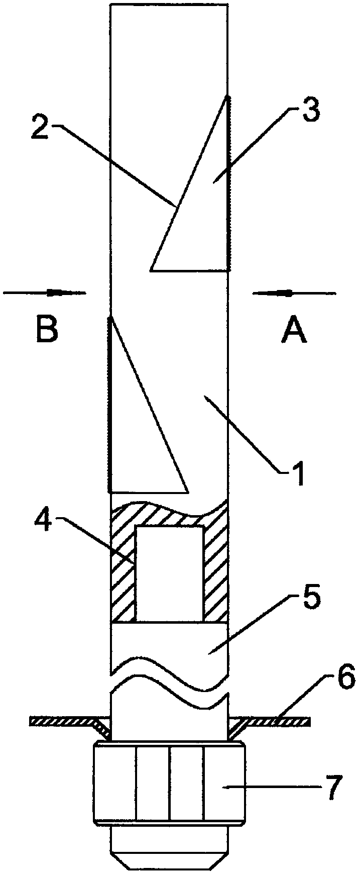 Multi-point inverted-oblique-type self-locking anchor bolt