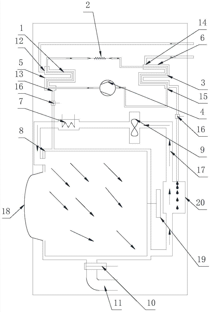 Heat pump washing and drying all-in-one machine and control method
