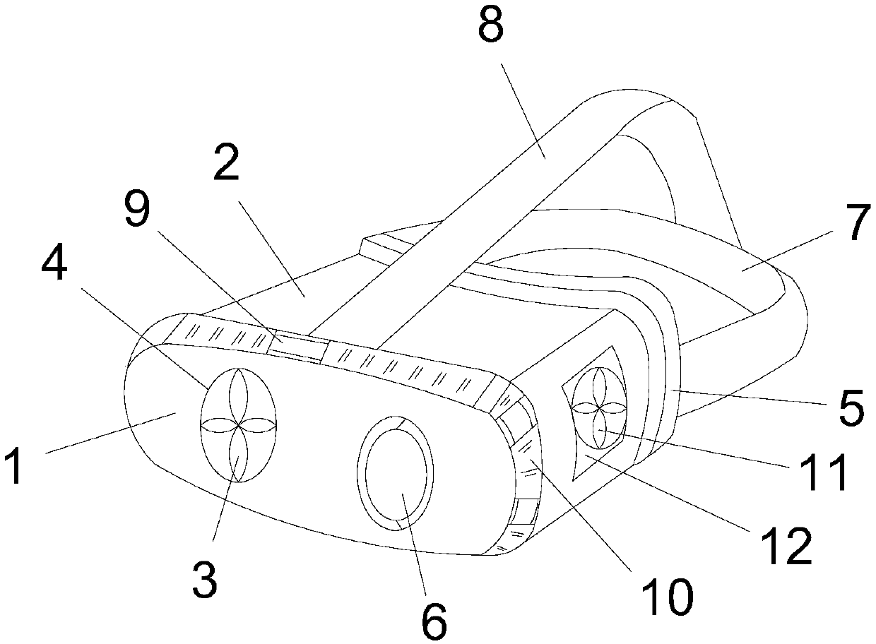 Efficient temperature control VR glasses