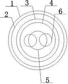 Thermal insulation and pressure resistant cable