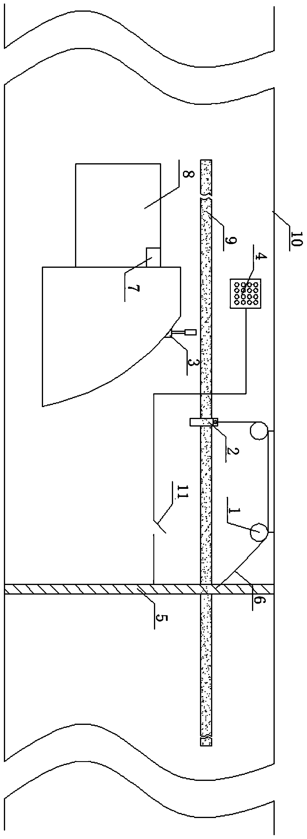 Anti-collision outburst prevention air door device for underground coal mine and using method of anti-collision outburst prevention air door device