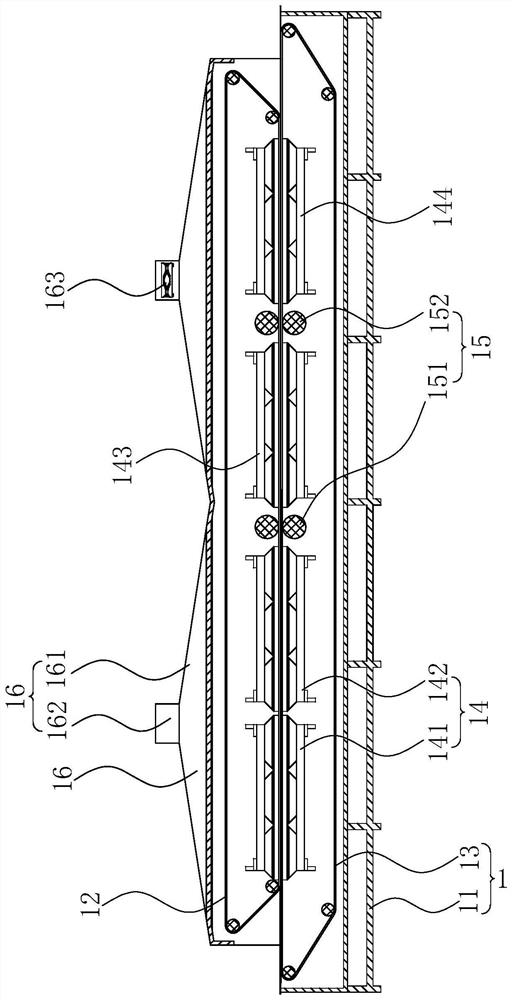 Production device and production process for carbon fiber paper of hydrogen fuel cell