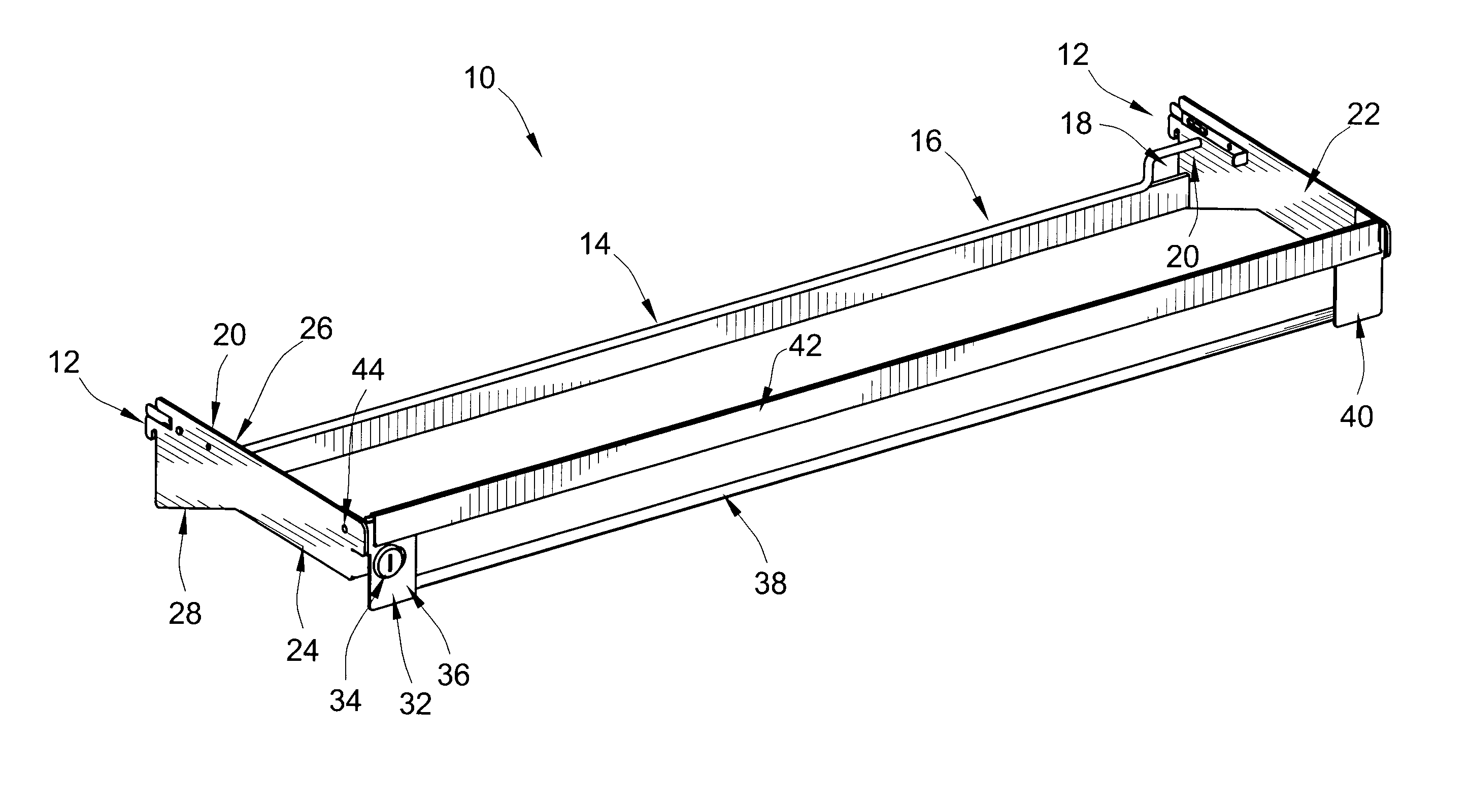 Merchandise lock bar system and method