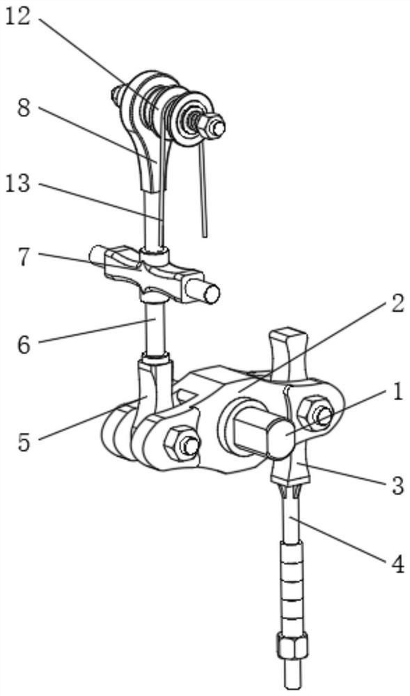 Eccentric gravity type yarn tension mechanism used in winding machine