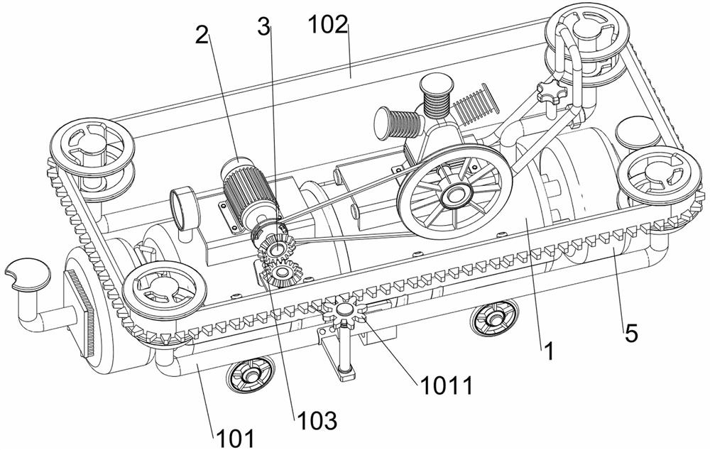 Belt air compressor with overheating prevention function