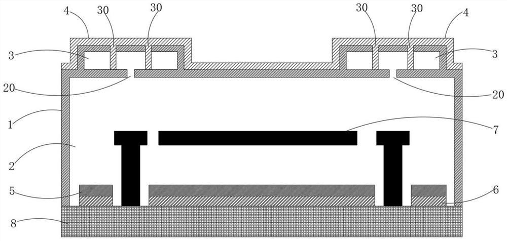 Uncooled infrared detector and its pixel-level packaging structure