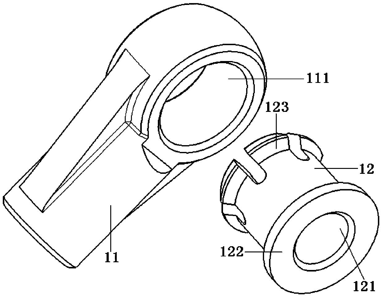 Connector and cable connecting mechanism