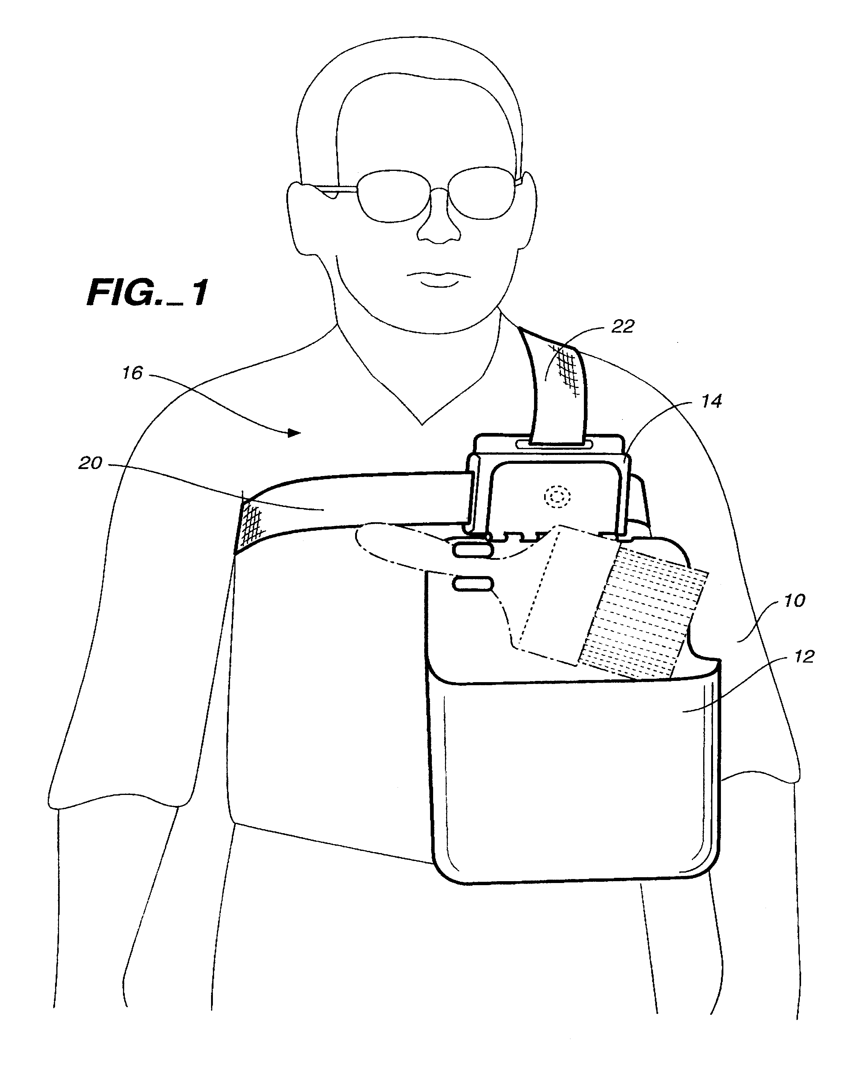 Chest-mounted paint carrier