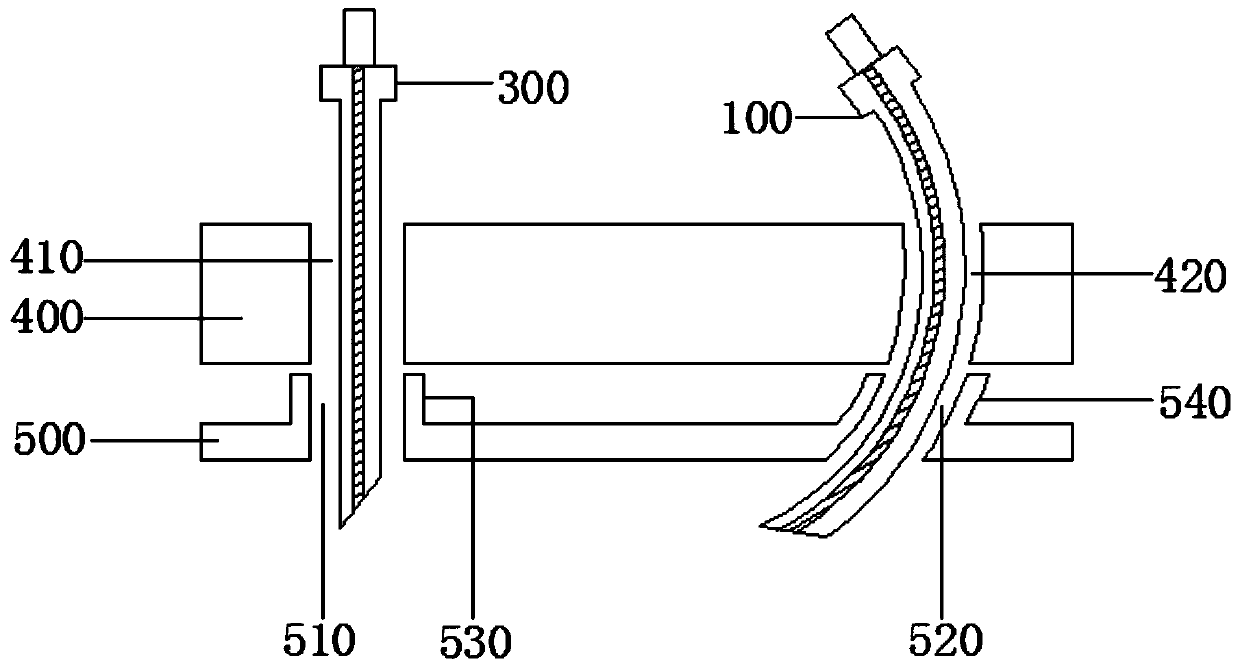 Medical curved needle puncture method based on 3D printing navigation template