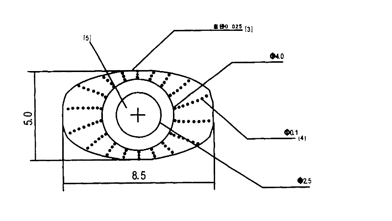 Periodically degrading type tear drainage rebuilding system