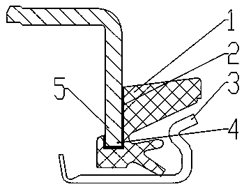 Electric conduction oil seal with electric conduction rubber, for railway bearing