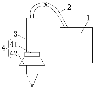 A size-adjustable and expandable anti-splash equipment for lathe electric riveting welding