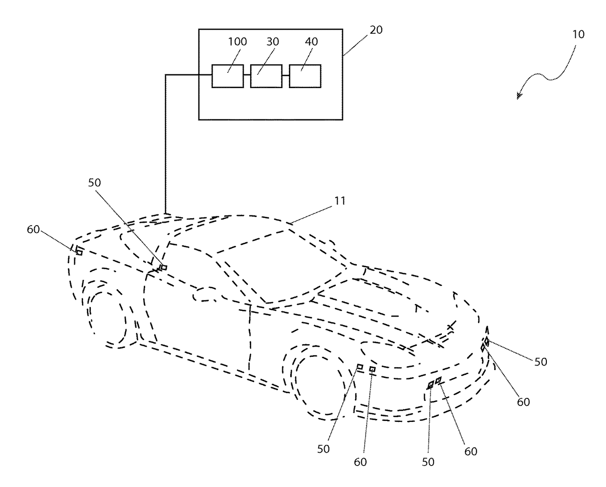 Vehicle and environmental data acquisition and conditioned response system
