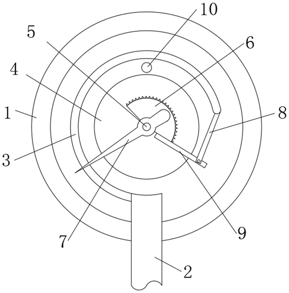 Pressure gauge movement and working method thereof