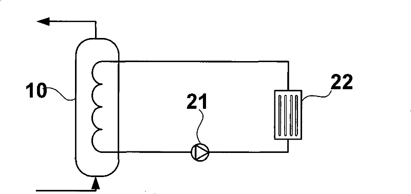 Heating system for compression heat pump and heating method thereof