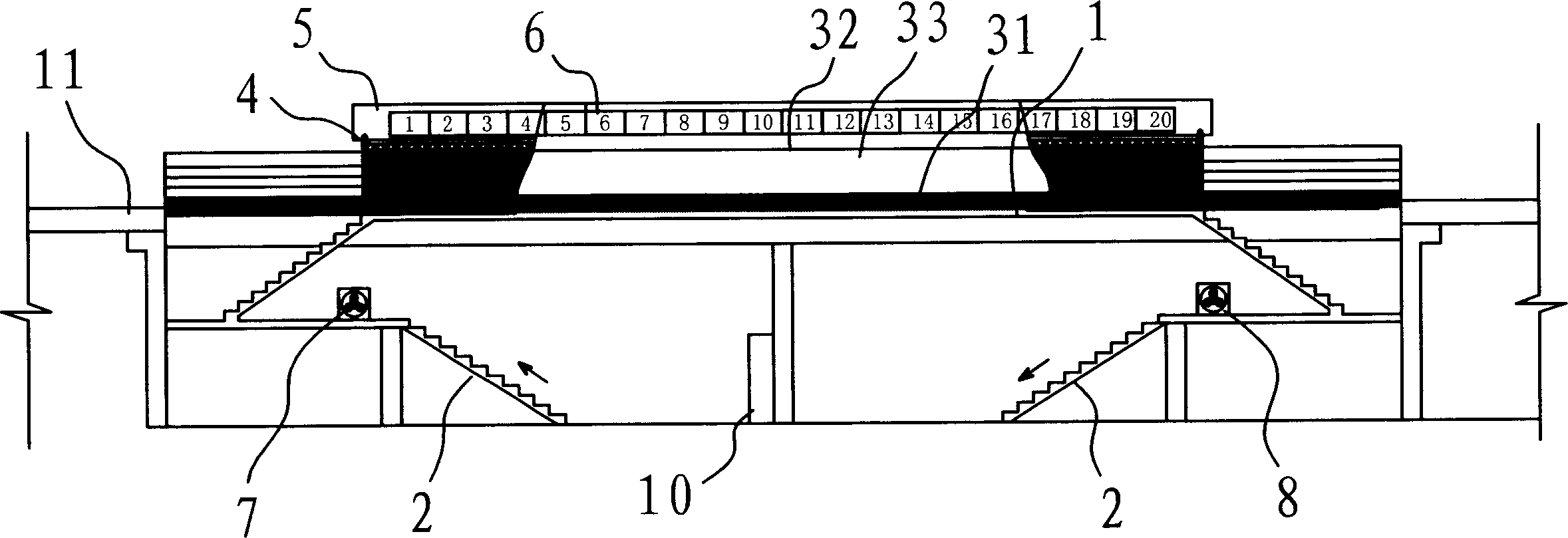 Elevated track micro train station