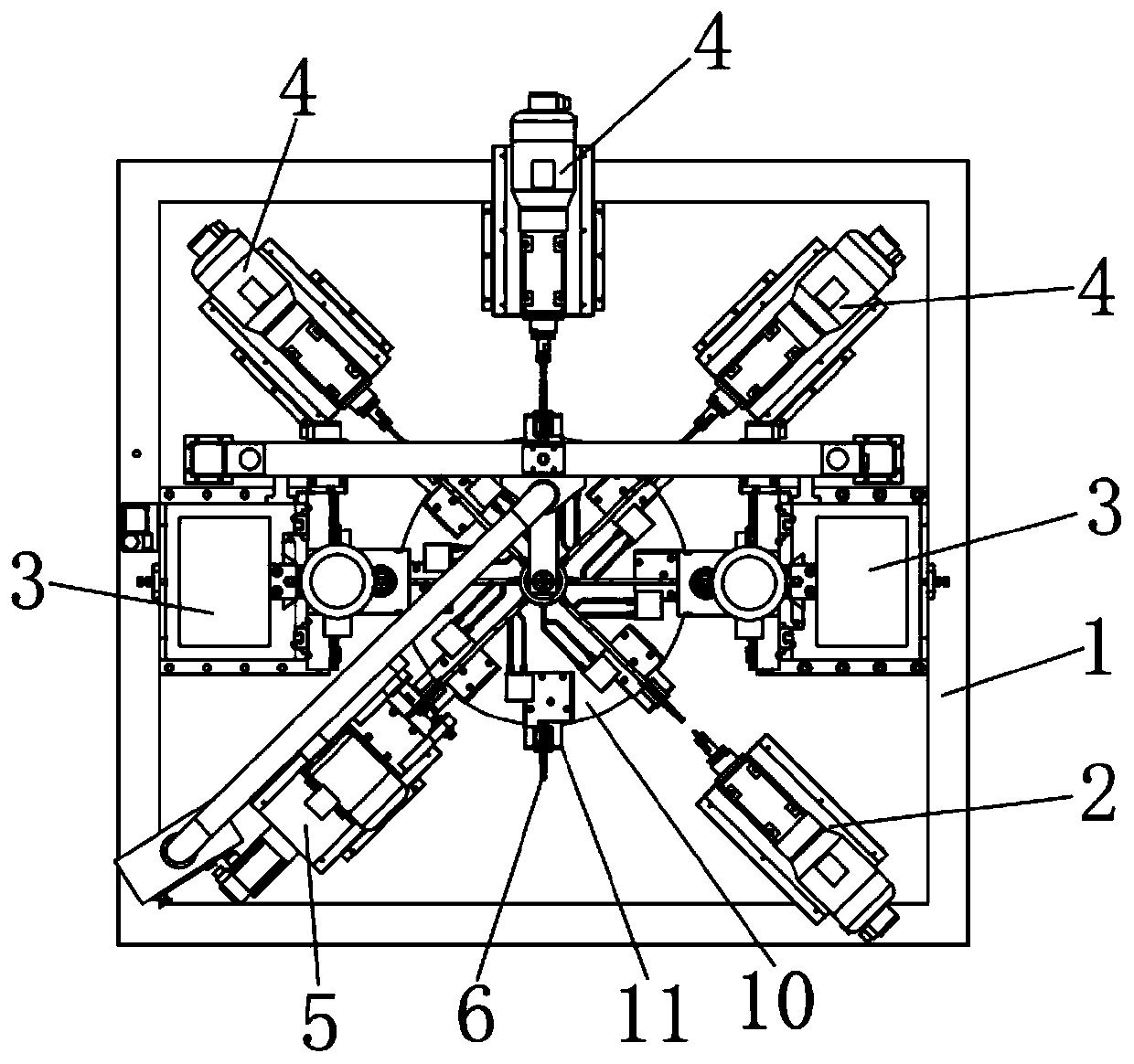 Composite processing device for a movable wrench