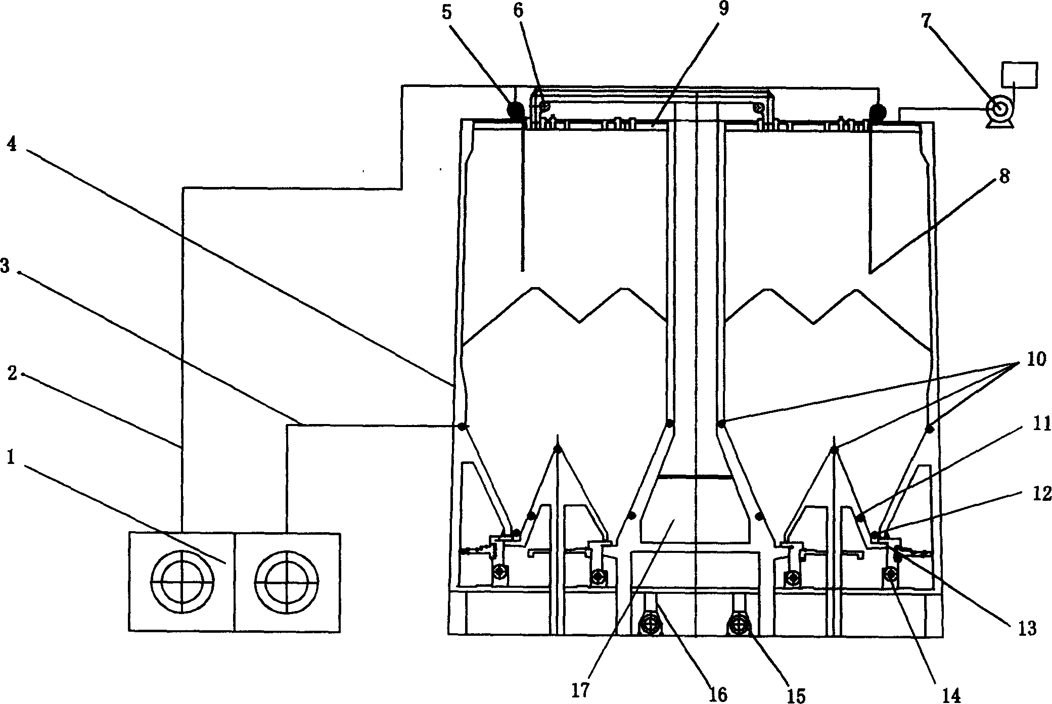 Inerting protection method and protection device in use for silo of storing raw coal
