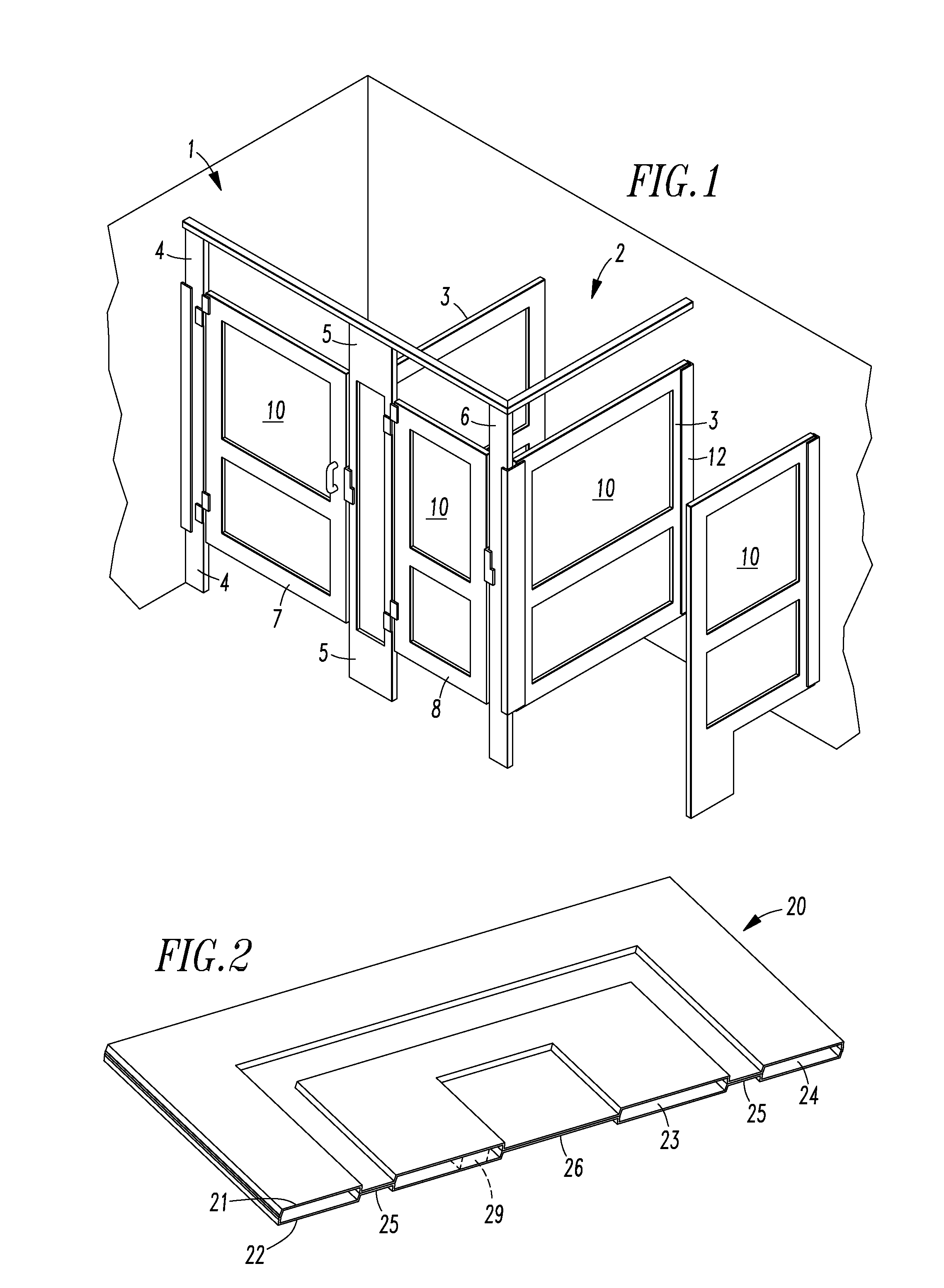 Thermoformed or Molded Partition