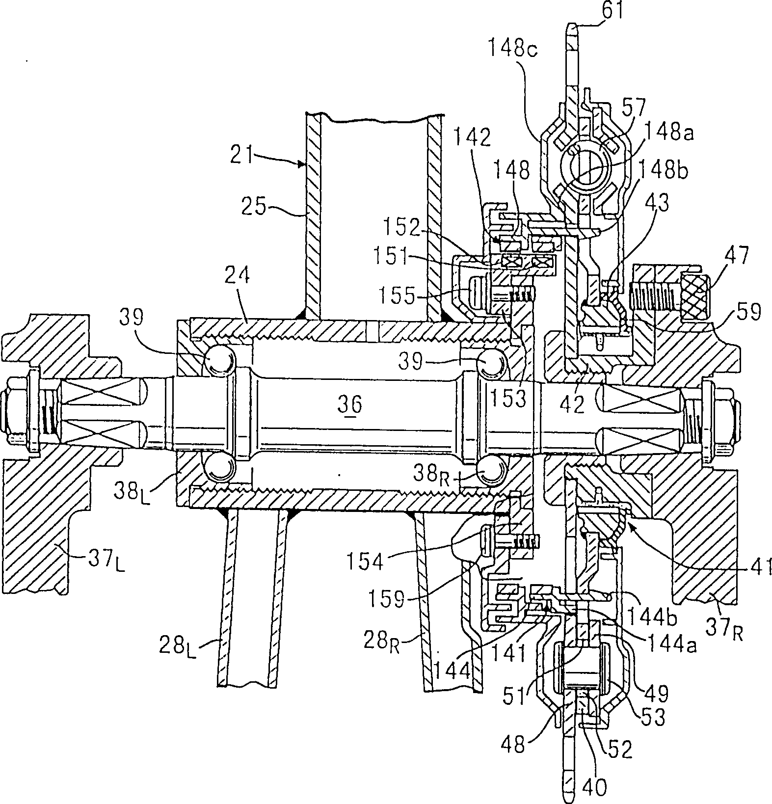 Input torque detecting device of electric boosting vehicles