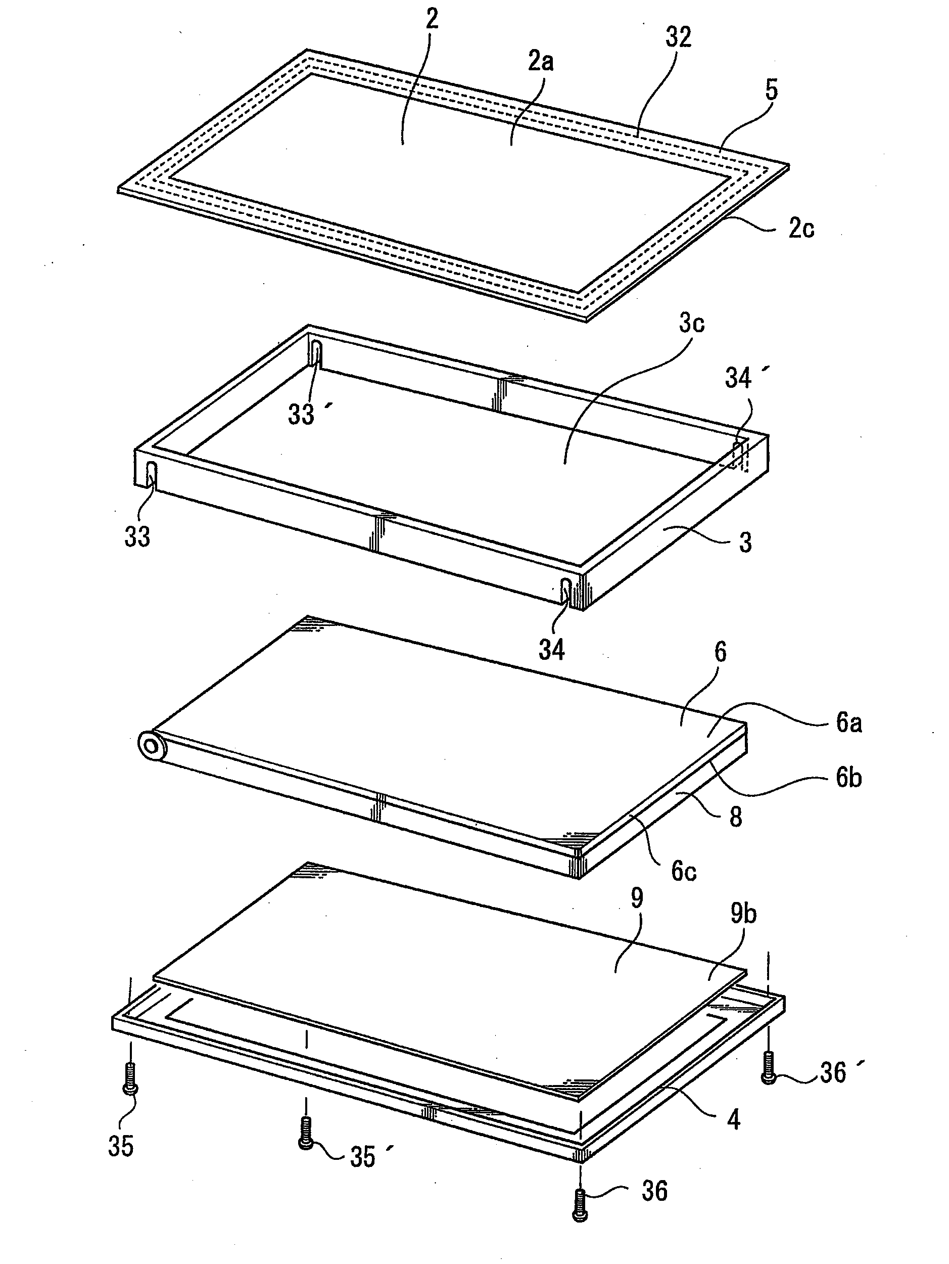 Input device with display function