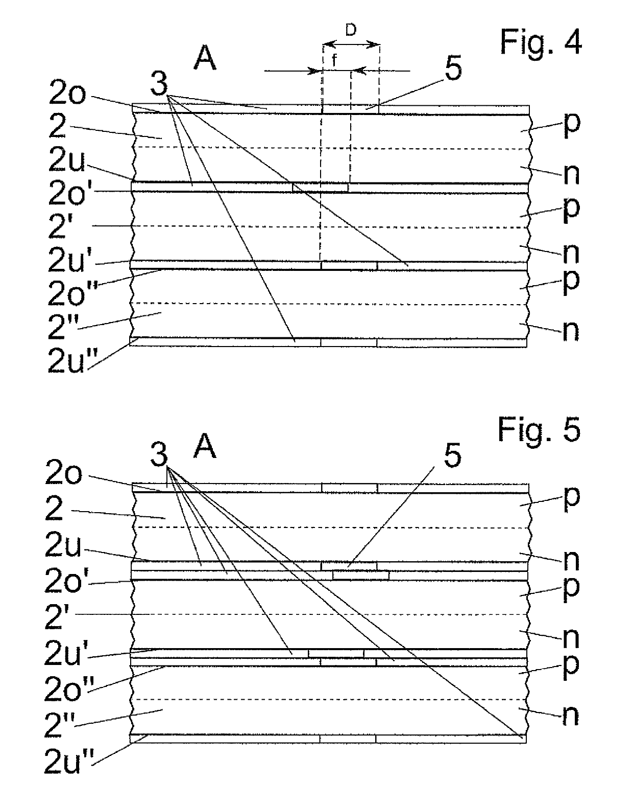 Method for producing a conductive multiple substrate stack