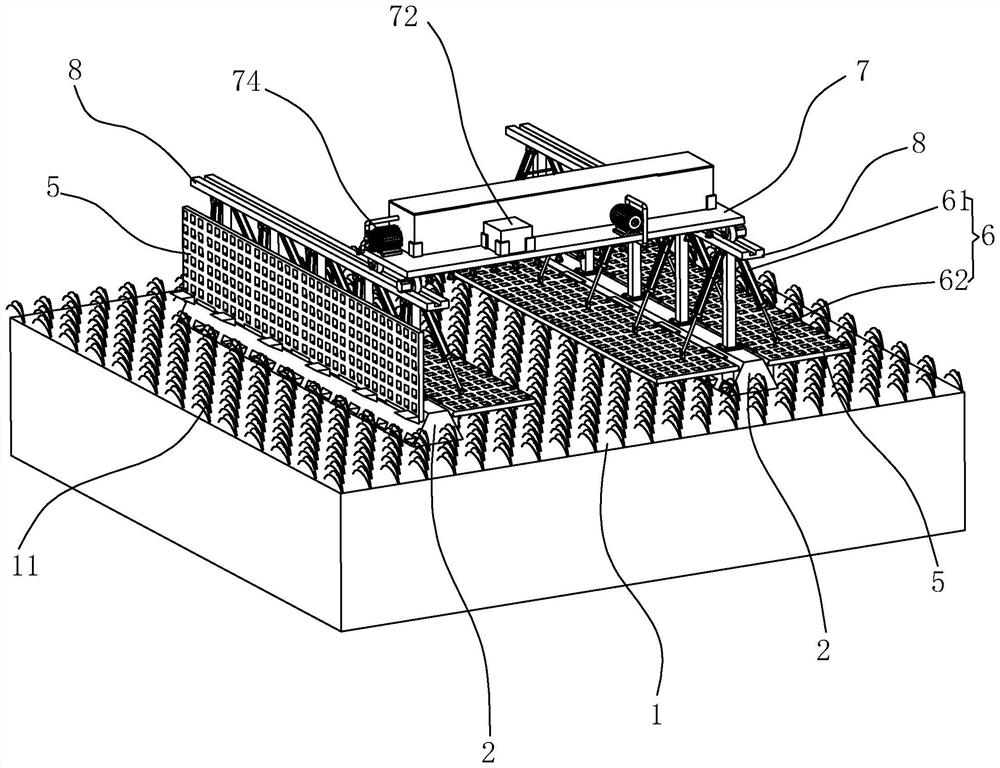 Construction structure and method of high standard farmland