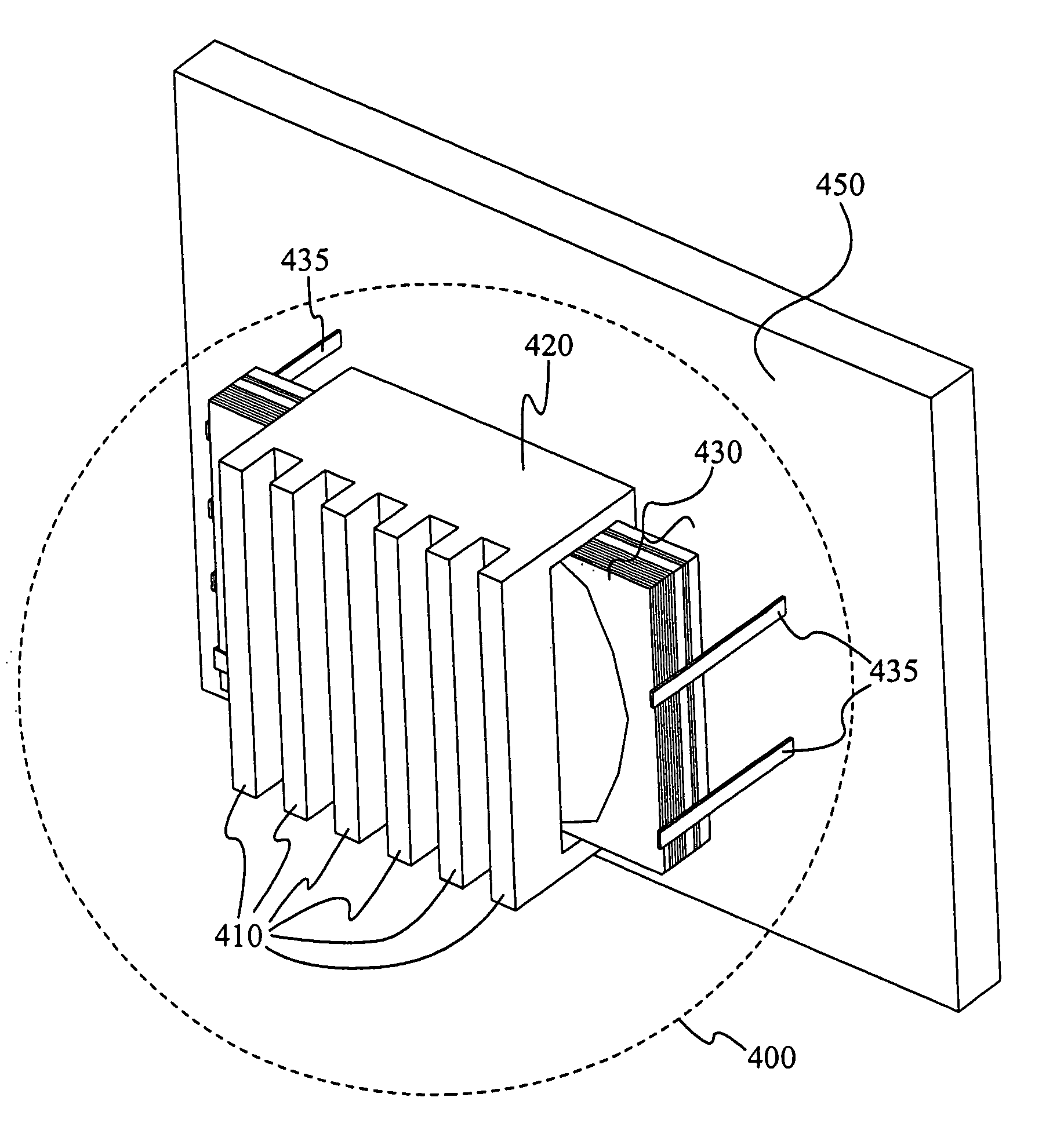 Thermally enhanced magnetic transformer