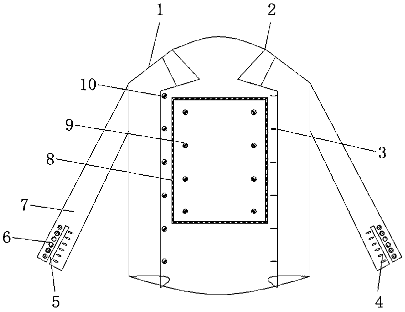 Garment with double-layer sweat absorbing function