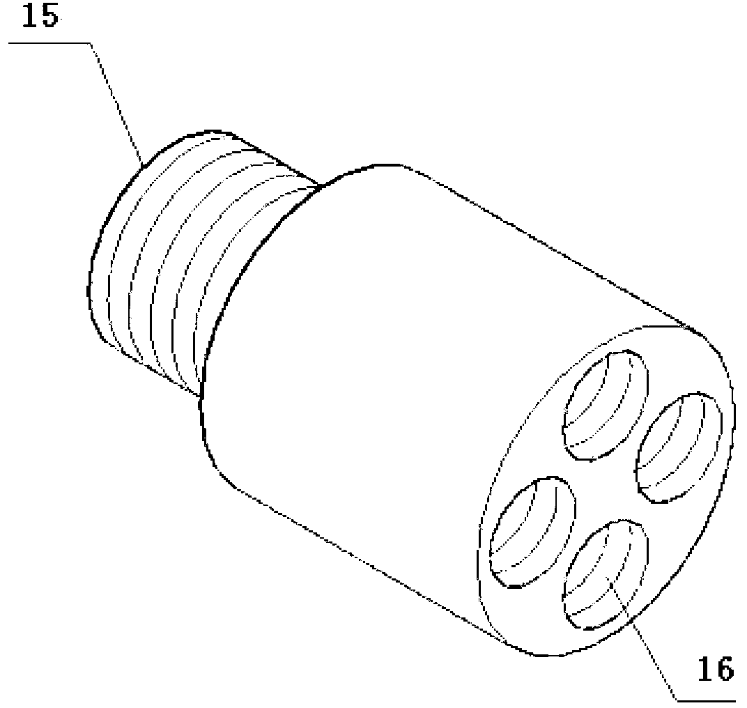 Novel pouring device for model test and application method