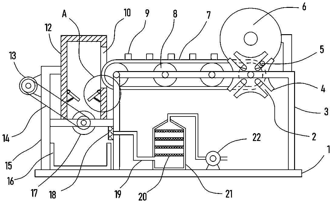 Equidistant automatic cutting device for wood
