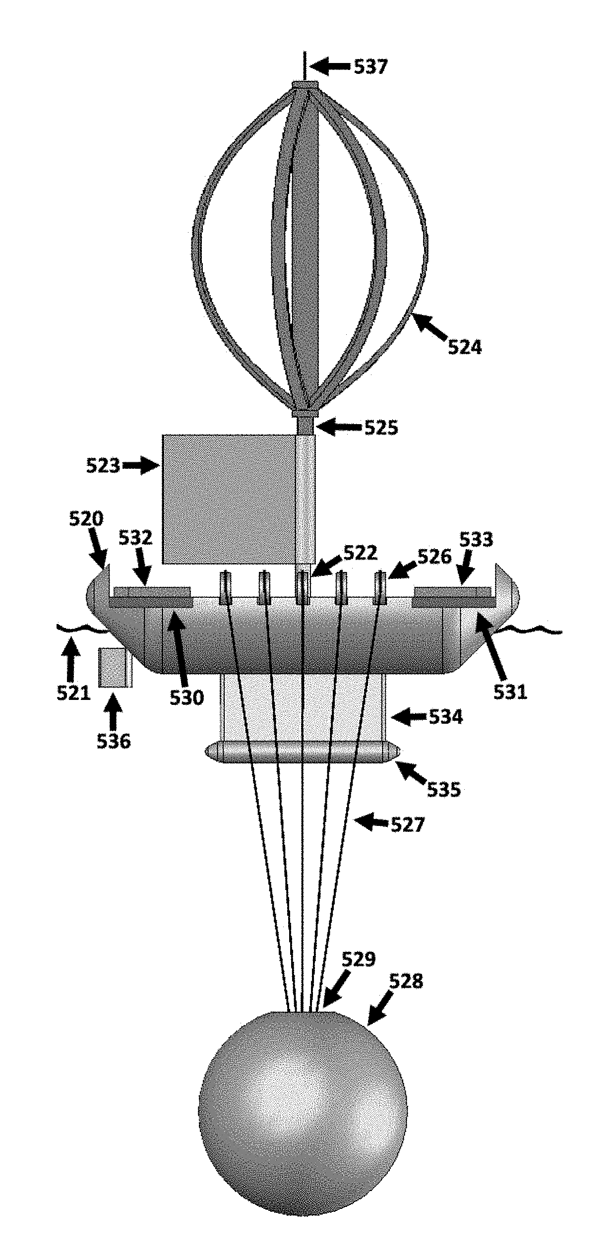 Self-propelled buoyant energy converter and method for deploying same