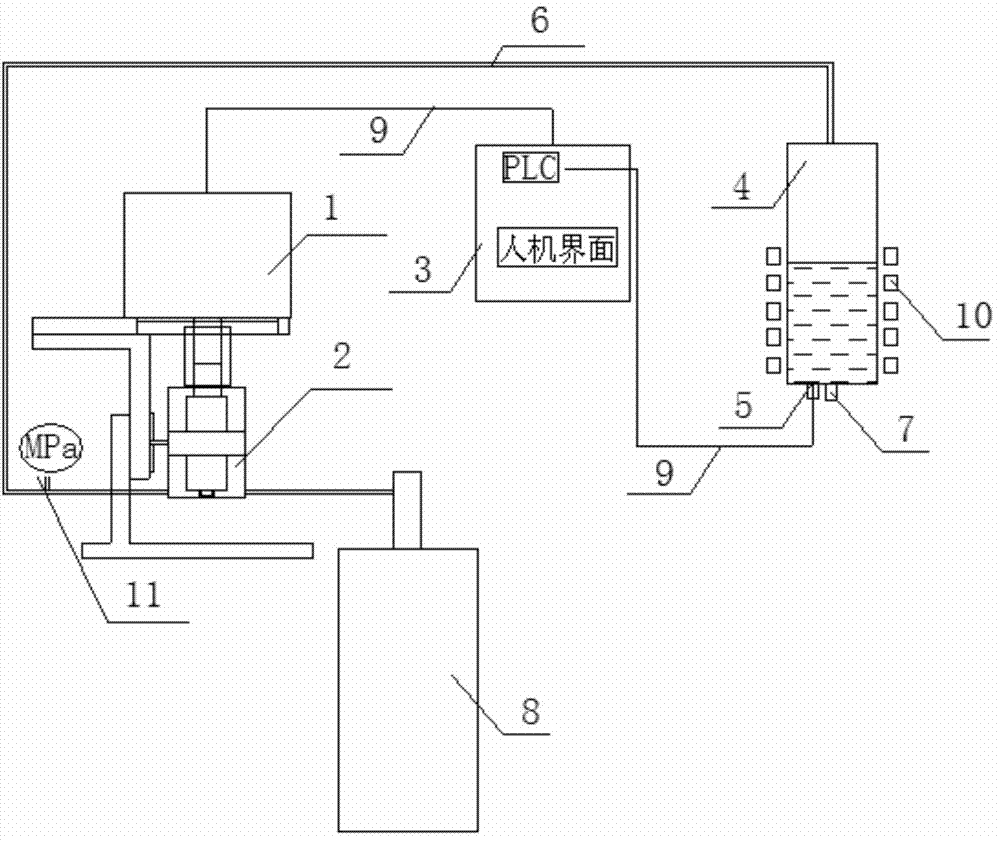 Alloy molten steel constant-pressure injection device and constant-pressure injection method