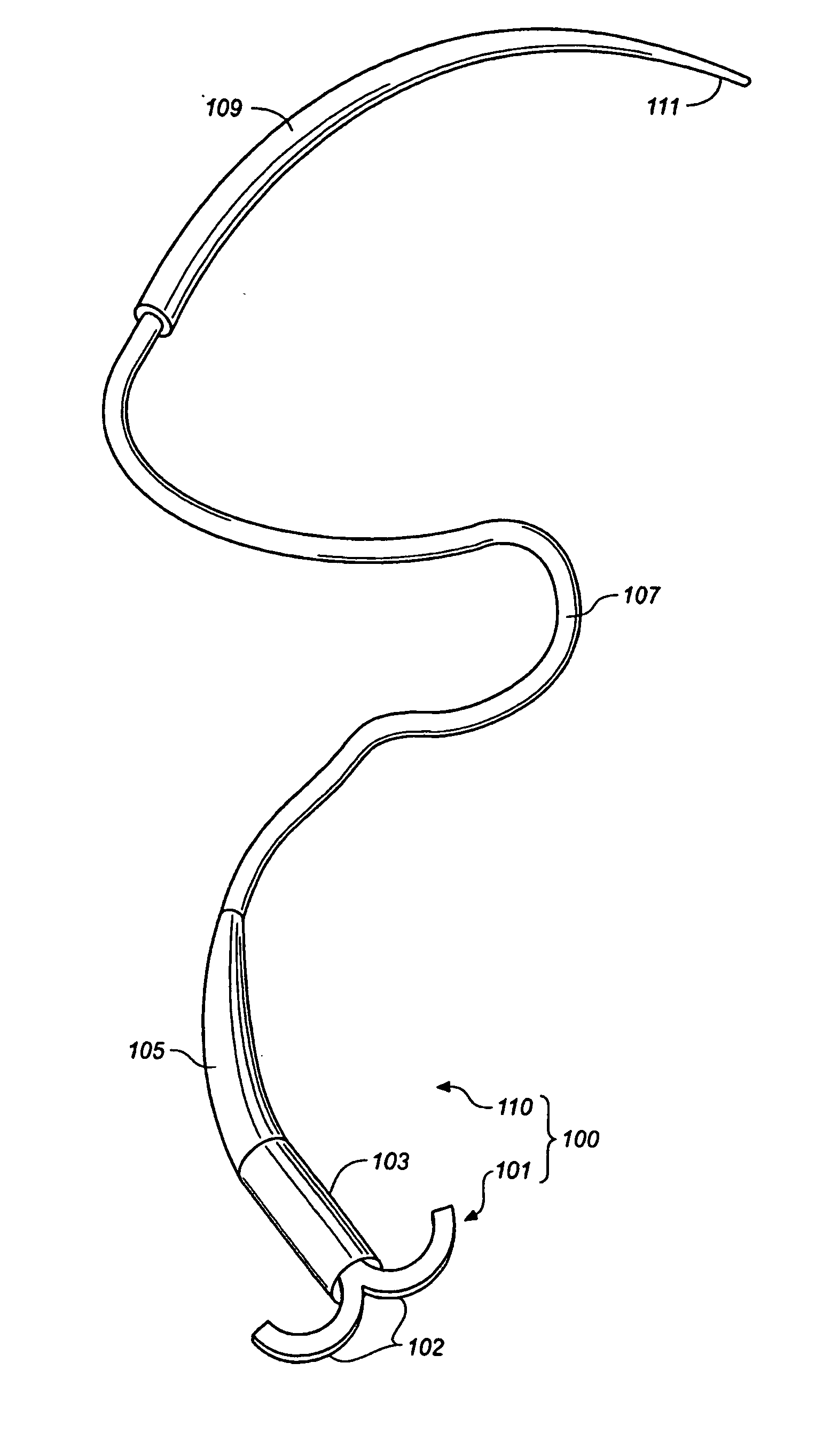 Self-closing surgical clip for tissue