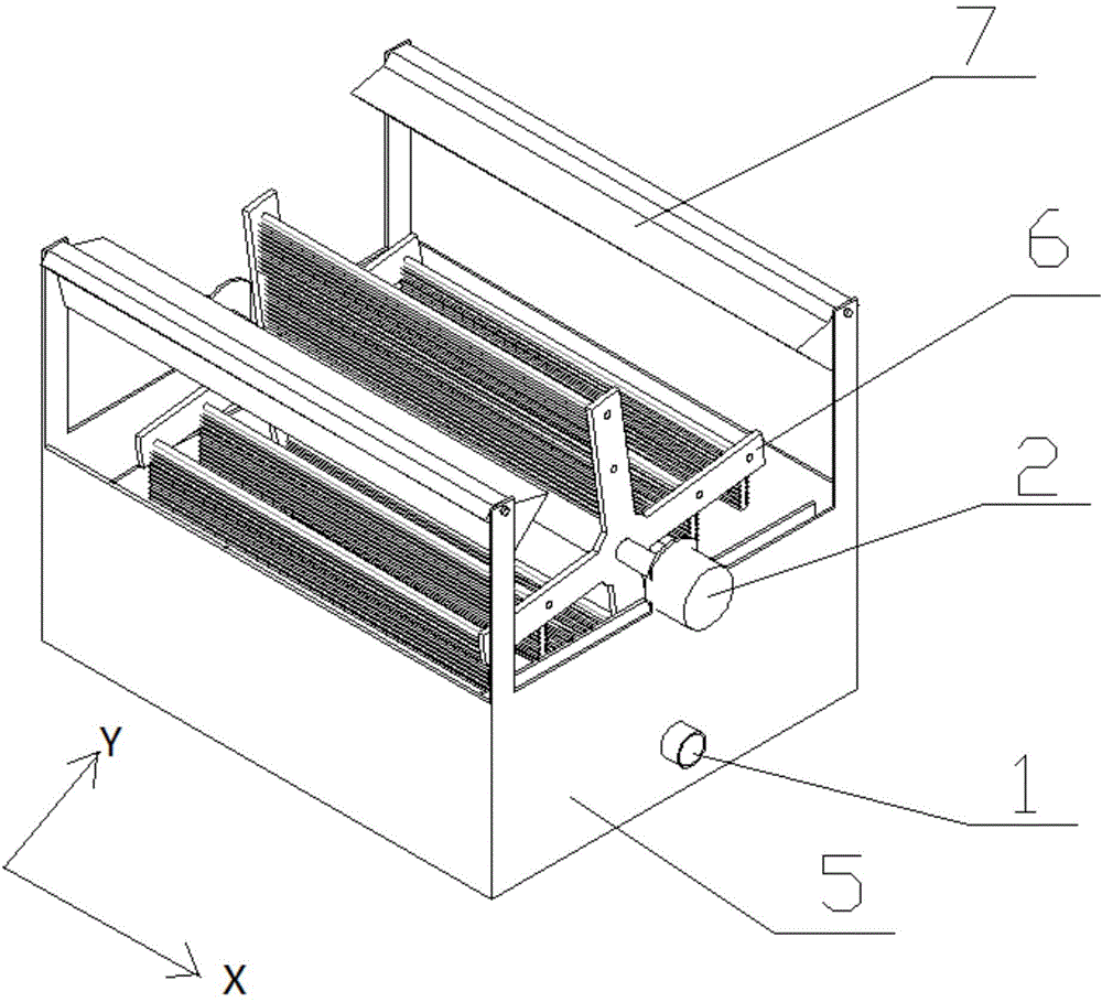 Device for removing inorganic salts in aquaculture water by using attached algae