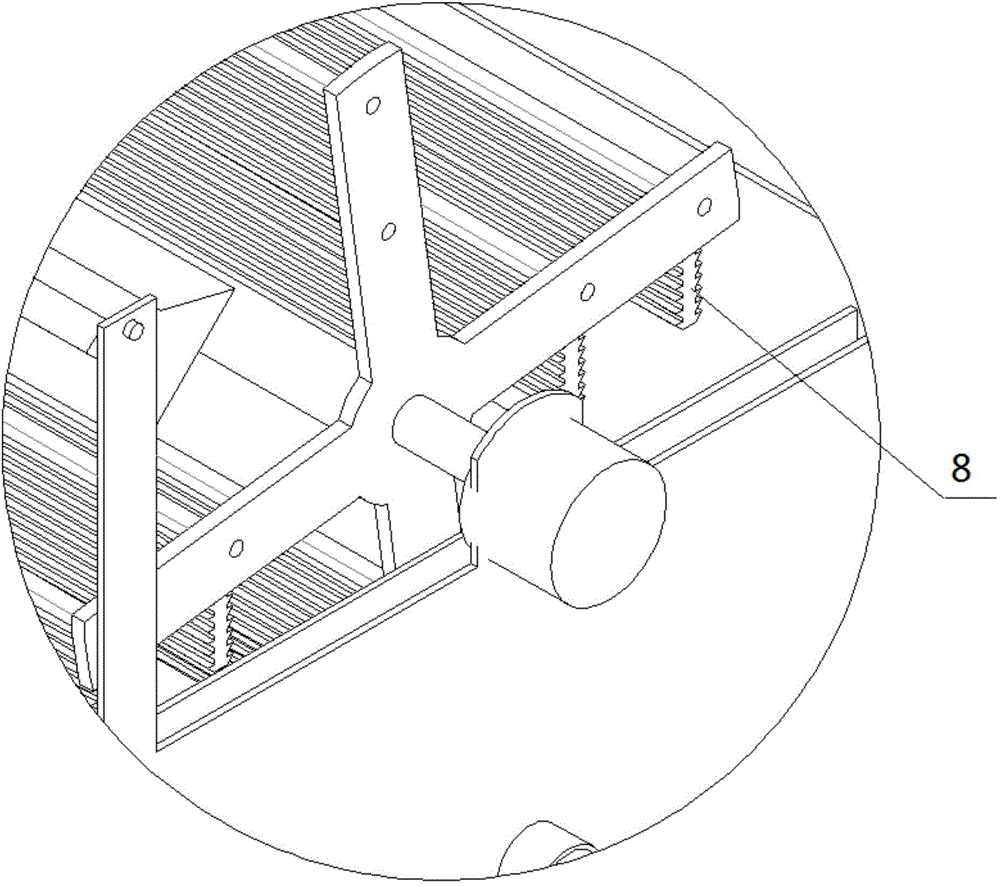 Device for removing inorganic salts in aquaculture water by using attached algae