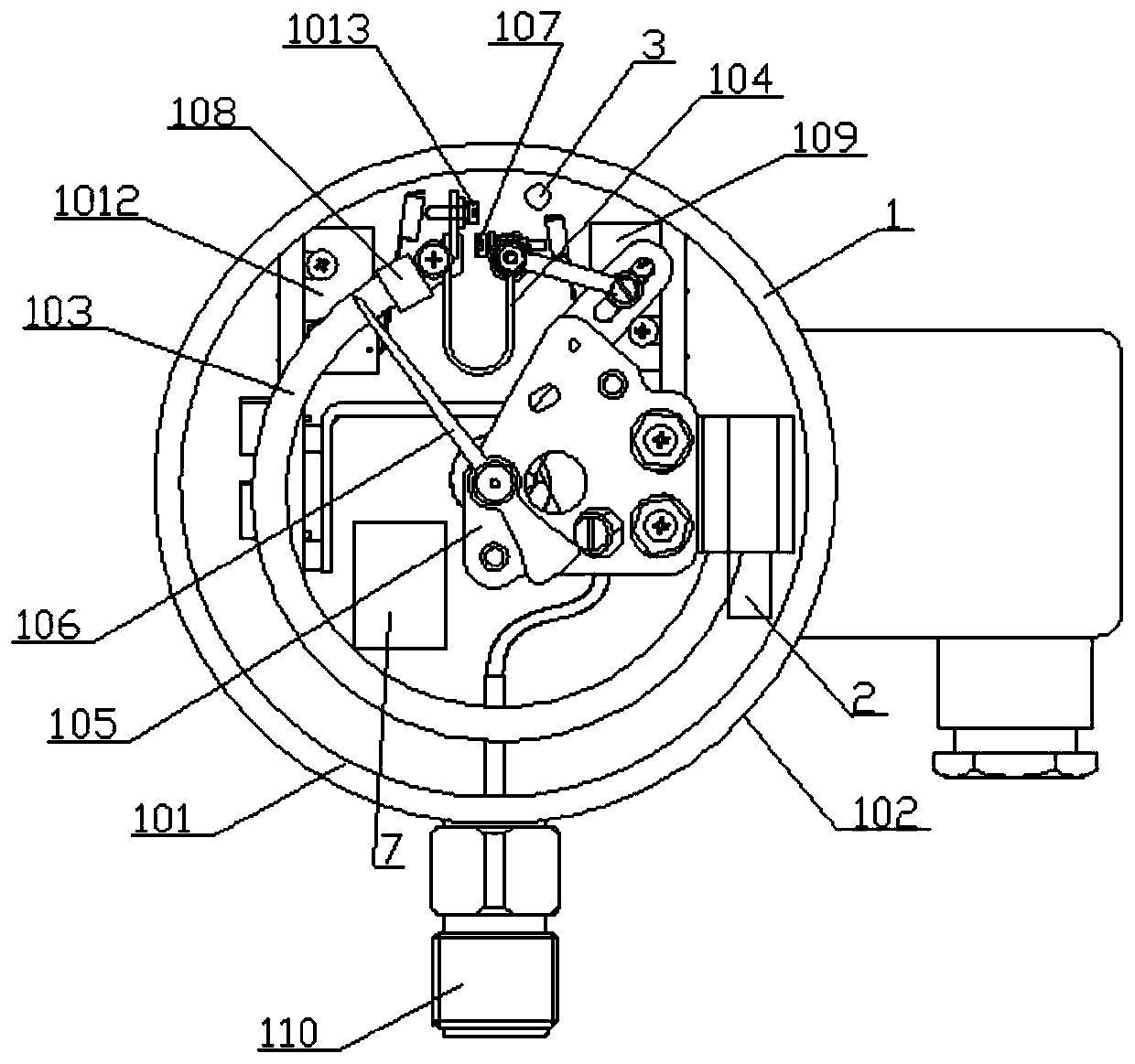 Maintenance-free gas density relay