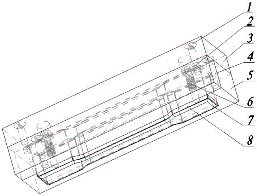 A compound cutting device for sample-preparing dumbbell pieces