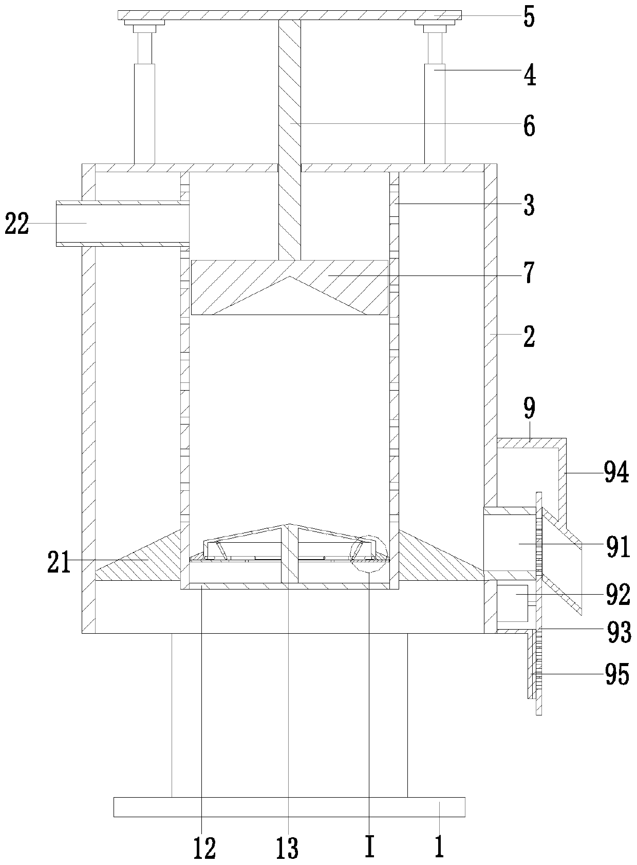 Sediment high-efficiency filtration system for drainage of water conservancy facilities and drainage sediment filtration method