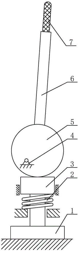 Self-locking type eccentric wheel manual pressing device